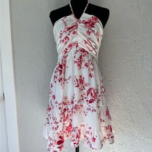 Francesca’s halter floral dress